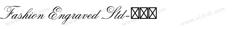 Fashion Engraved Std字体转换